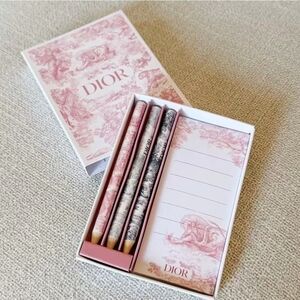 Dior Beauty Pink Memo Set: 3 Pencils+Notepad